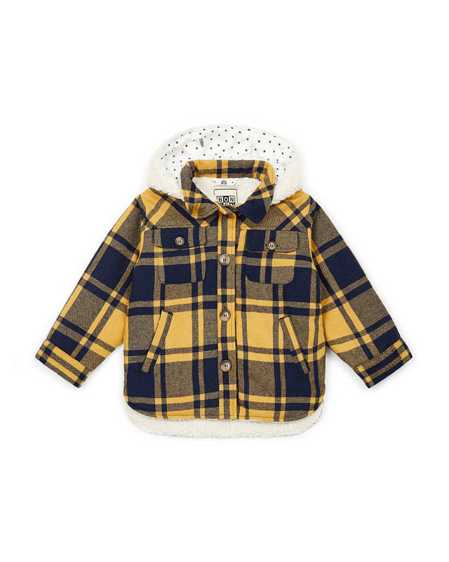 Jacket - Boy Thick cotton twill Check - Image principale