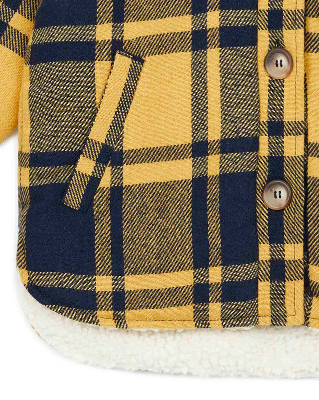 Jacket - Boy Thick cotton twill Check - Image alternative