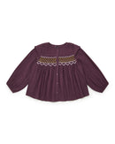 Blouse - plastron smocké fille