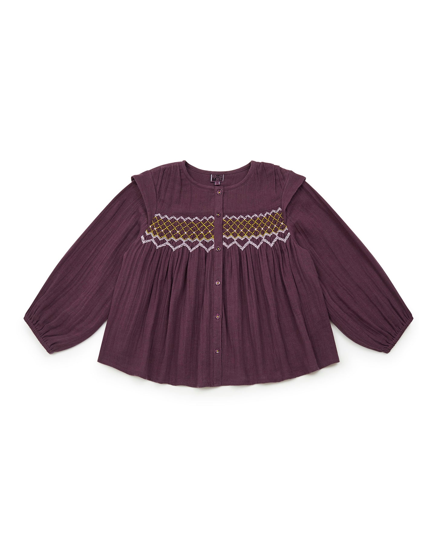Blouse - plastron smocké fille