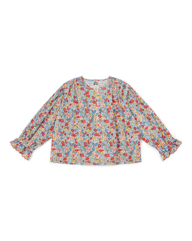 Blouse - Girl 100% cotton character made with Liberty Manufacture - Image principale