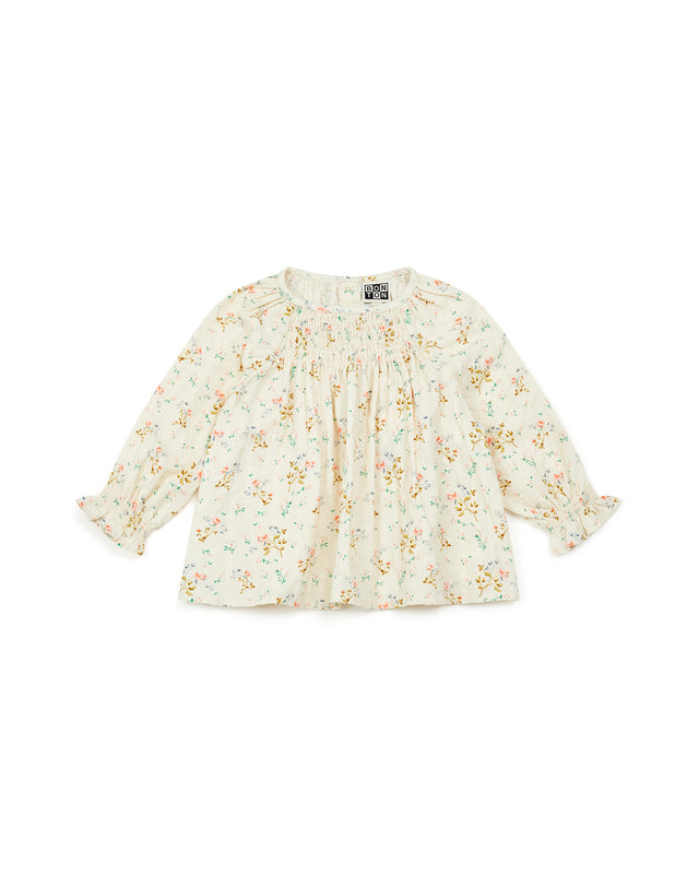 Blouse - Small long sleeve flowers Baby - Image principale