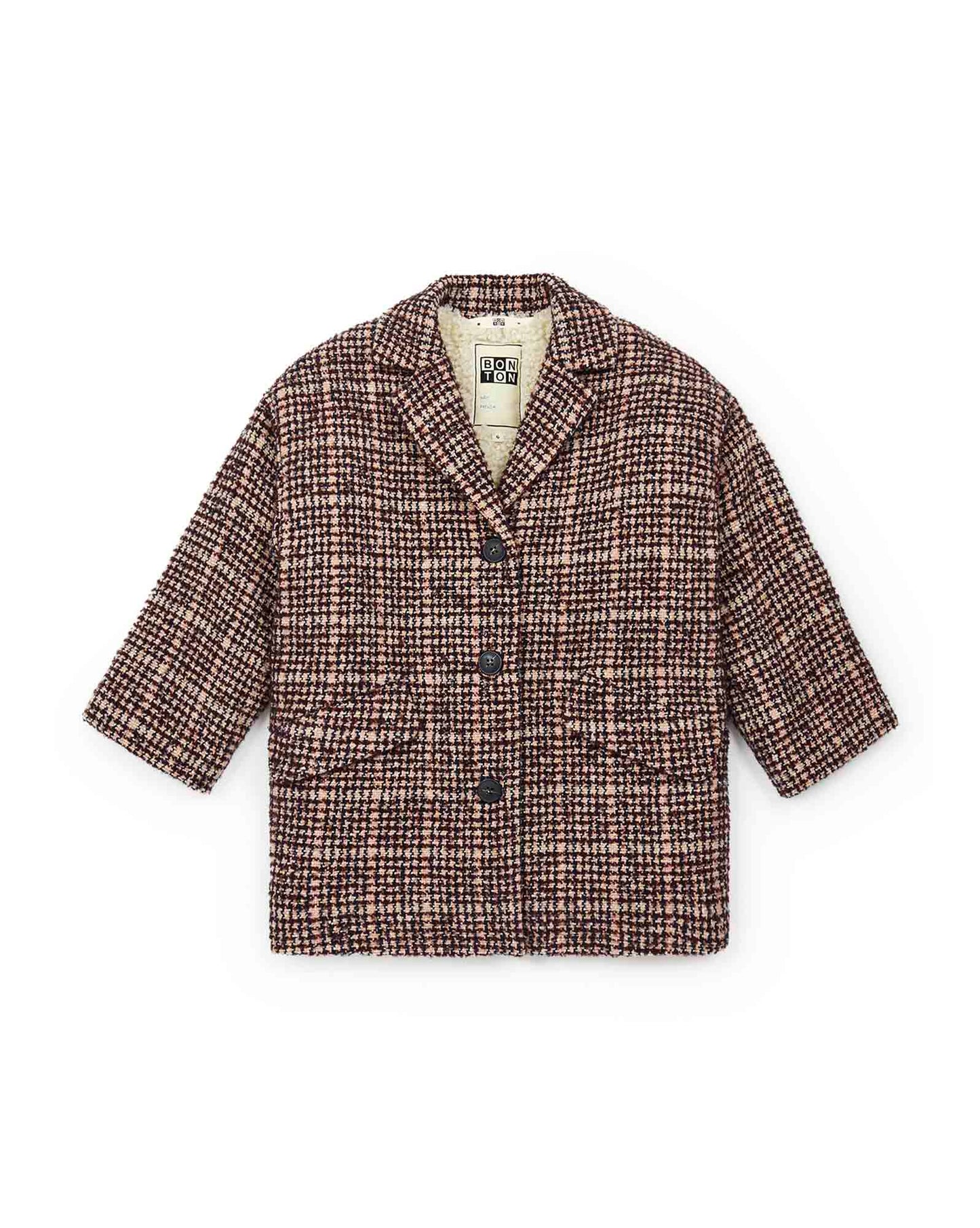 Coat - Girl tweed Wool mixed