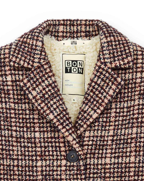 Coat - Girl tweed Wool mixed - Image principale
