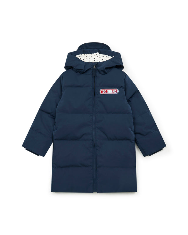 Puffy jacket - Blue Navy long child - Image principale