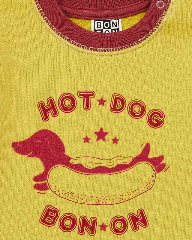 Sweat - bébé "Hot Dog" 100% coton bio - Image alternative