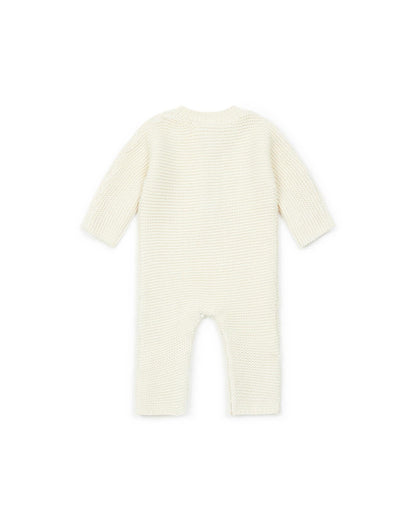 Jumpsuit Heart -embroidered knitting way Baby
