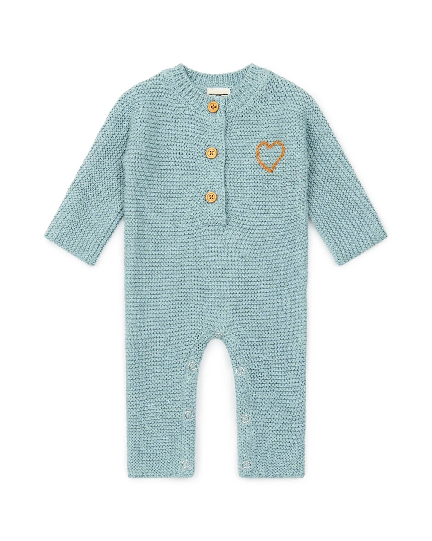 Jumpsuit - Heart embroidered way Baby
