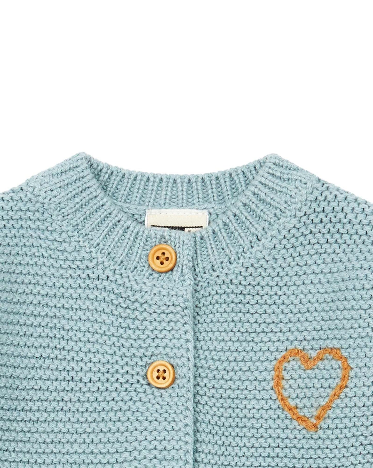 Combinaison façon tricot brodée coeur bébé