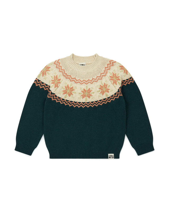 Sweater - Print Jacquardflake Girl - Image principale