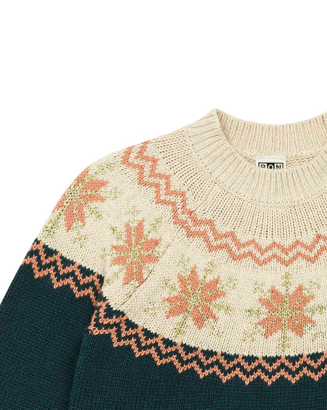 Sweater - Print Jacquardflake Girl - Image alternative