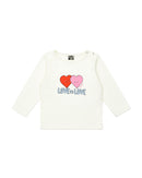 T-shirt - fille manches longues cœur