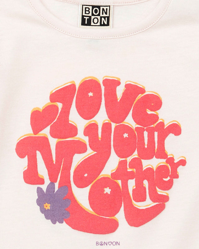 T -shirt - Baby "Love Your Mother" 100% Organic cotton - Image alternative