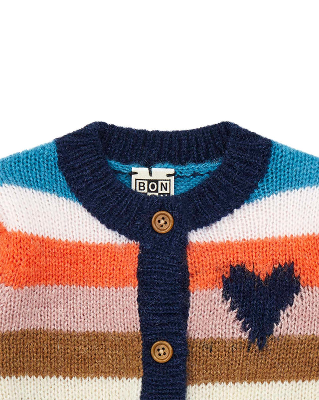 Cardigan - Baby Multicolored striped - Image alternative