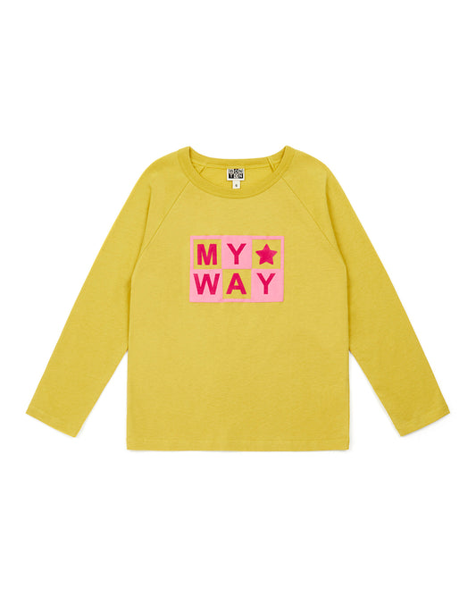T-shirt "My Way" fille 100% coton bio