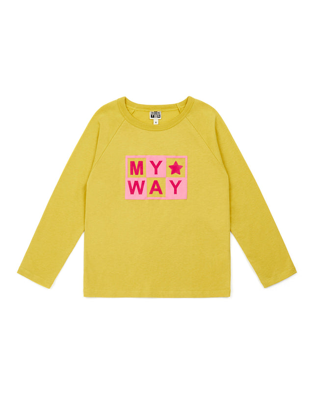 T-shirt - "My Way" fille 100% coton bio - Image principale