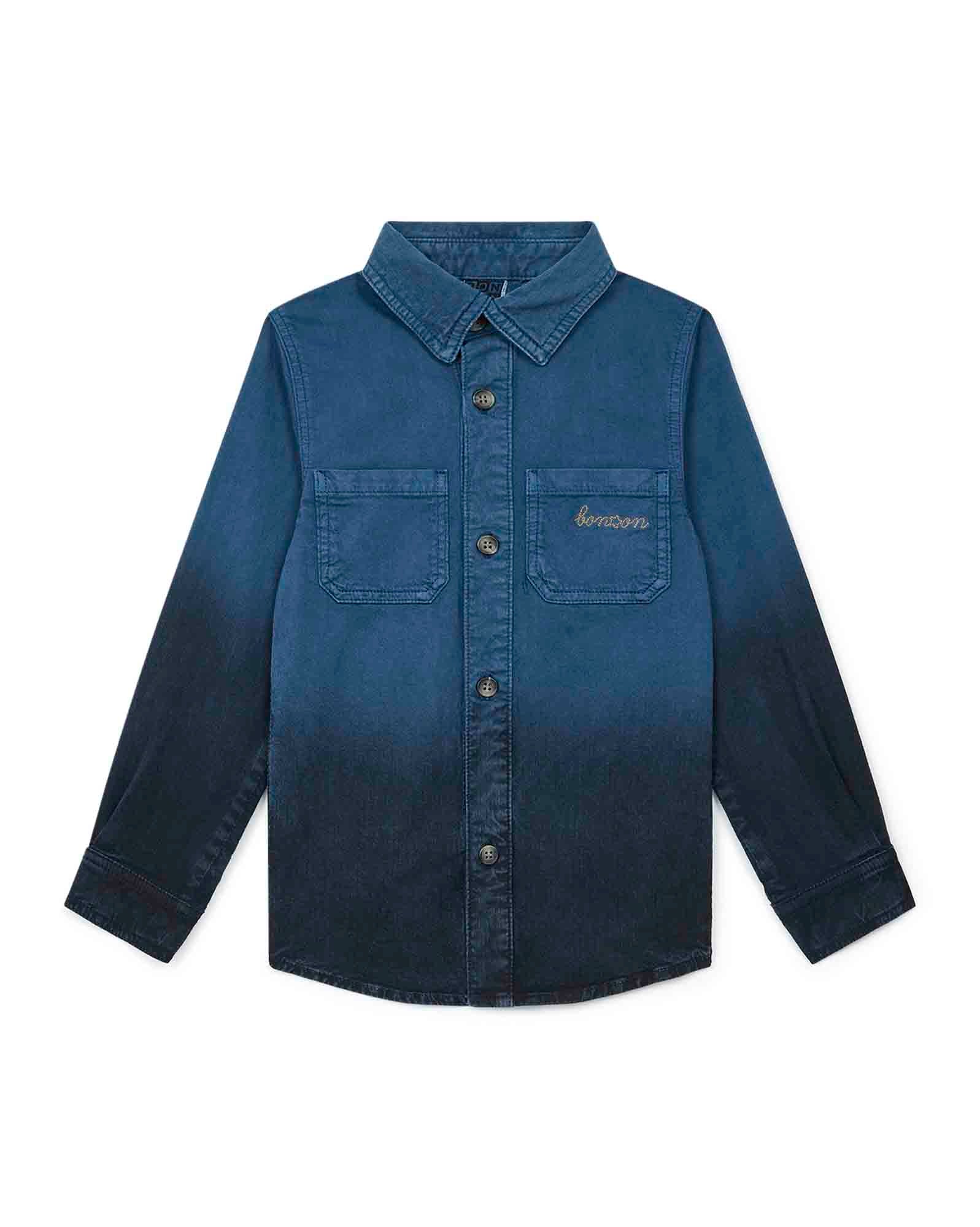 Chemise garçon jean dégradé