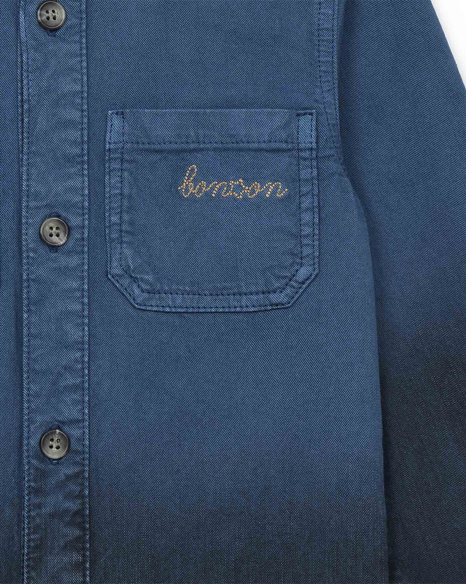 Chemise garçon jean dégradé