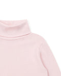 Sous-pull - col roulé fille manches longues 100% bio