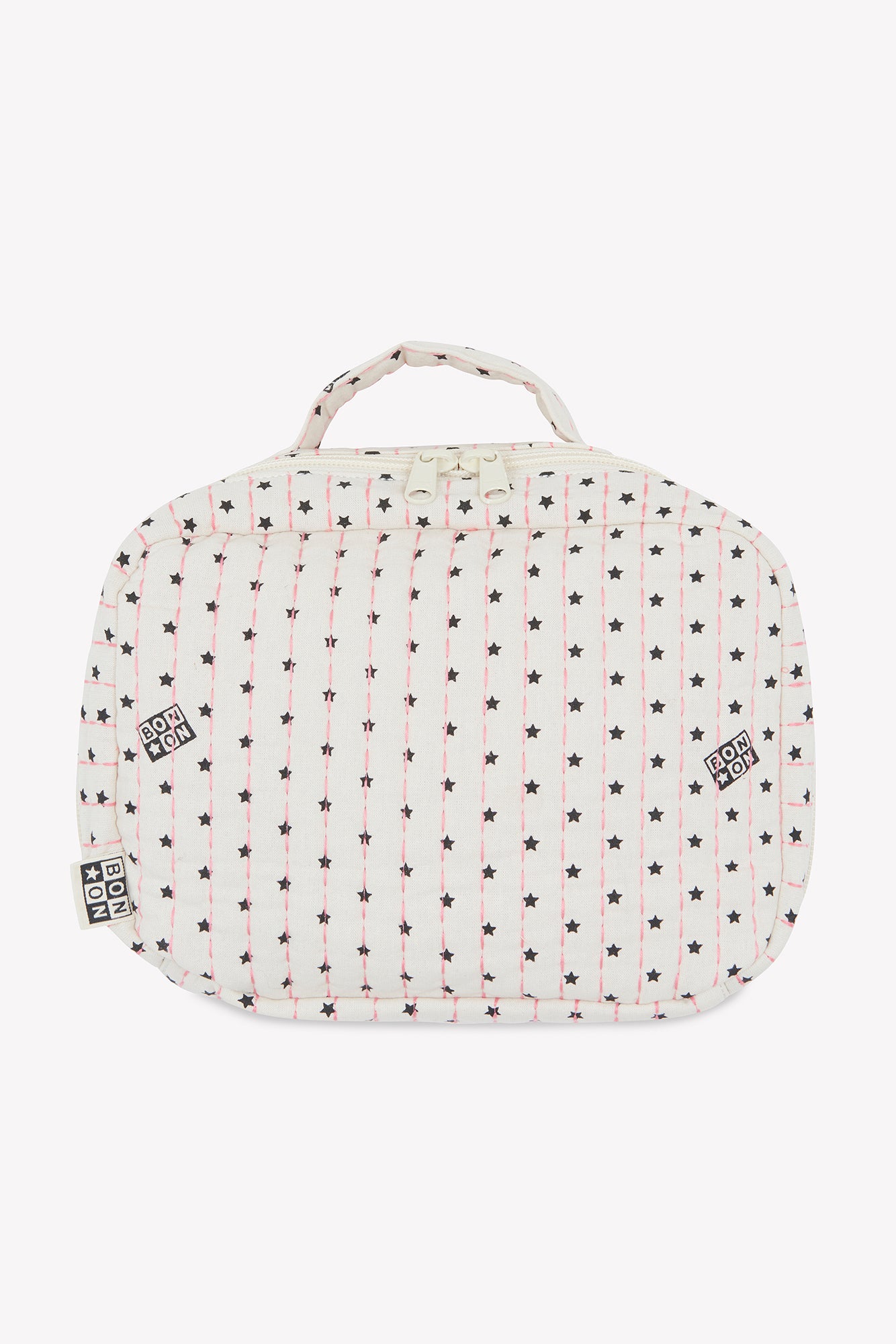 Suitcase - Valica Beige in cotton quilted Print star