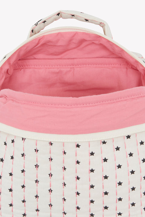 Suitcase - Valica Beige in cotton quilted Print star - Image principale