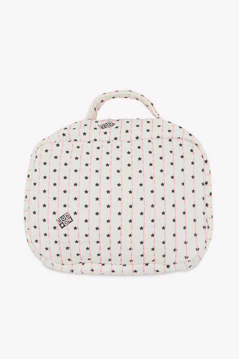 Suitcase - Valica Beige in cotton quilted Print star - Image principale
