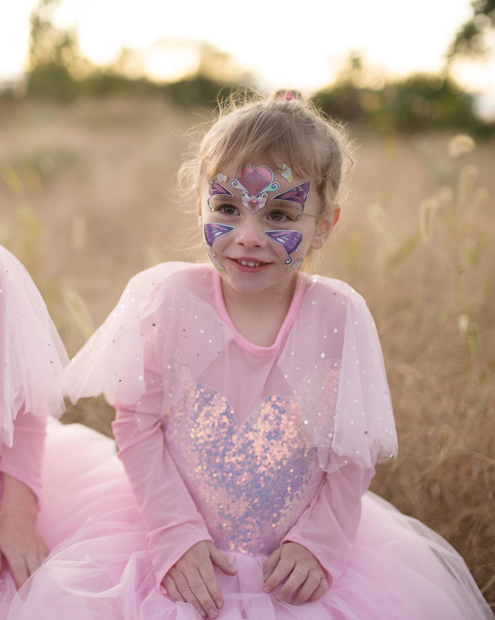 Autocollant visage papillon