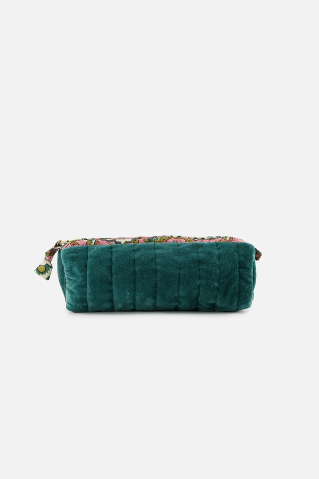 Trousse - Velour petit modèle vert - Image principale