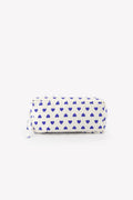 Trousse - cœur bleu en toile 100% coton