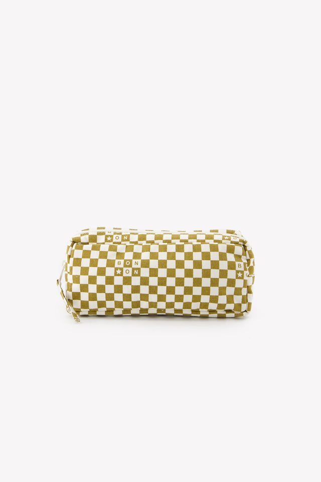 Trousse - Damier noisette - Image principale