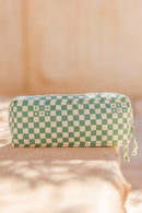 Trousse - Damier vert
