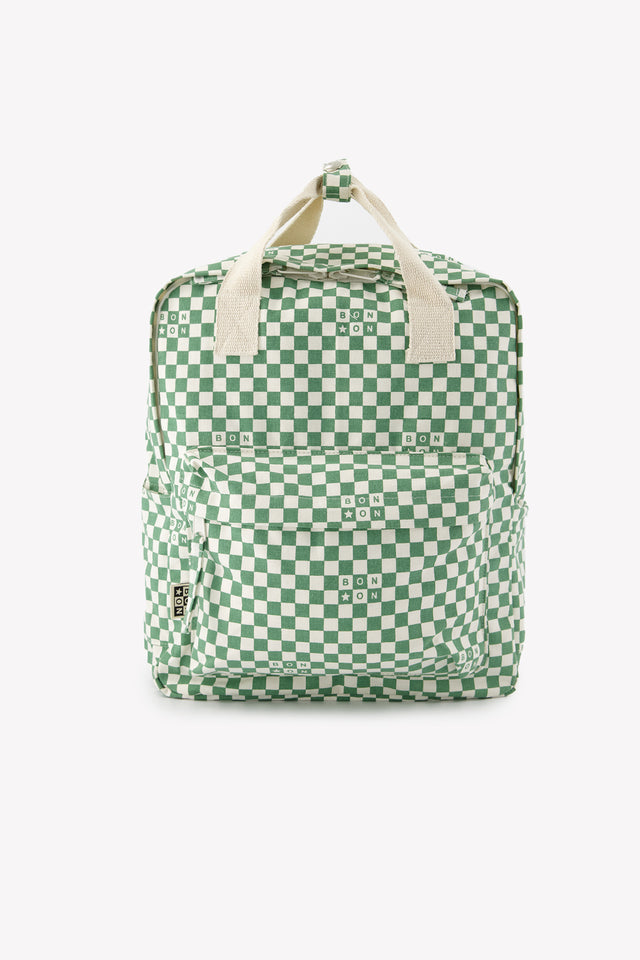 Sac à dos - Damier moyen vert - Image principale