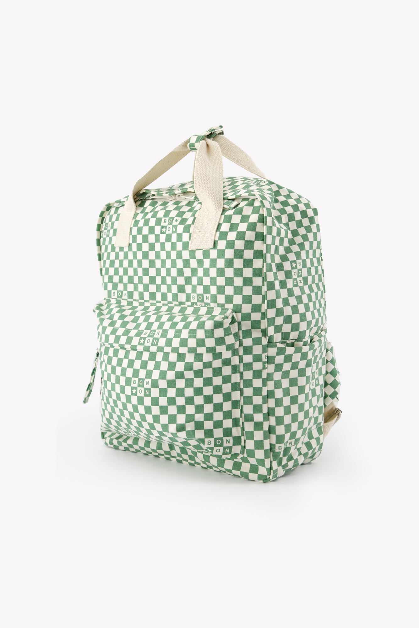 Sac à dos Damier moyen vert – Bonton Paris1