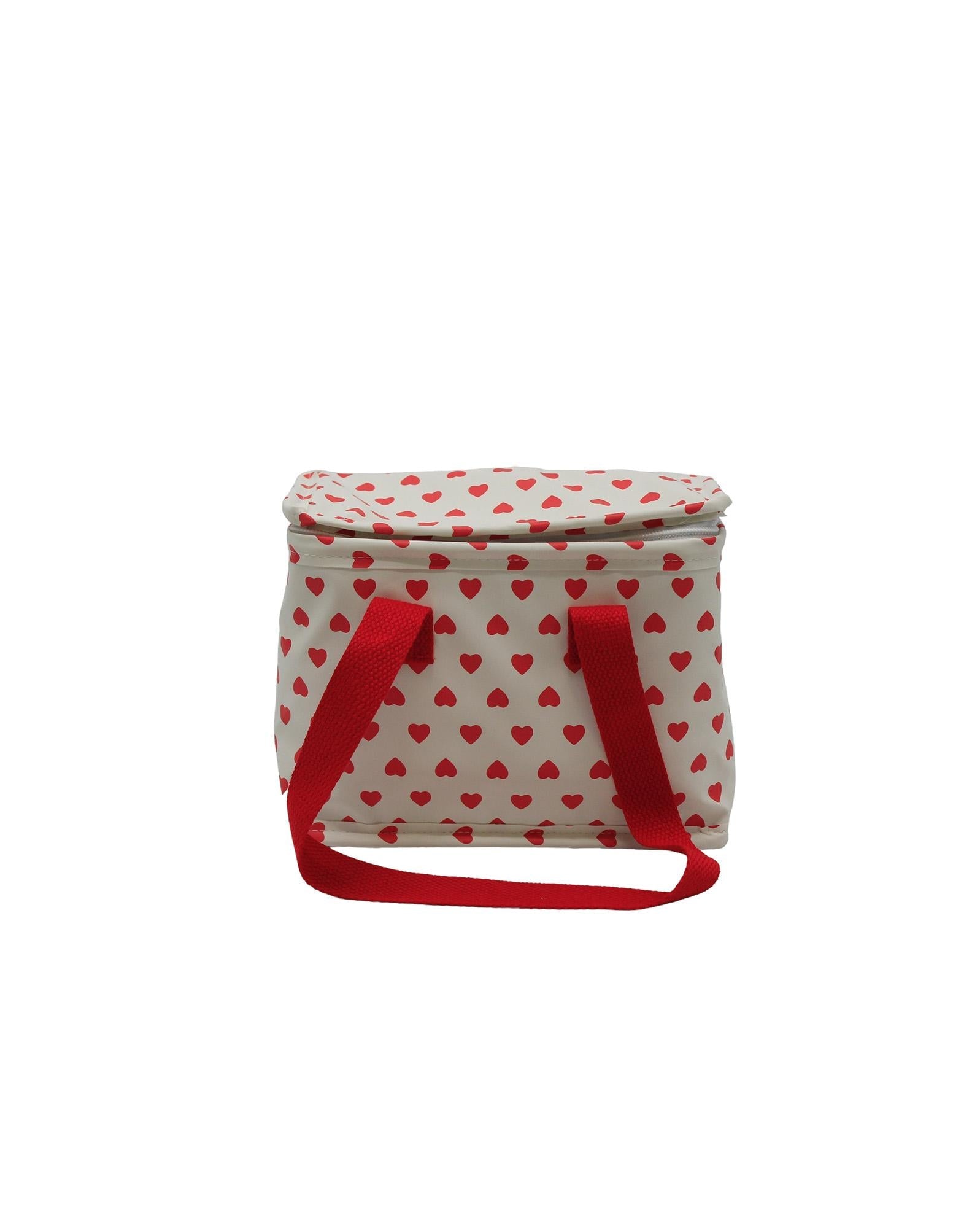 Sac repas cœur rouge