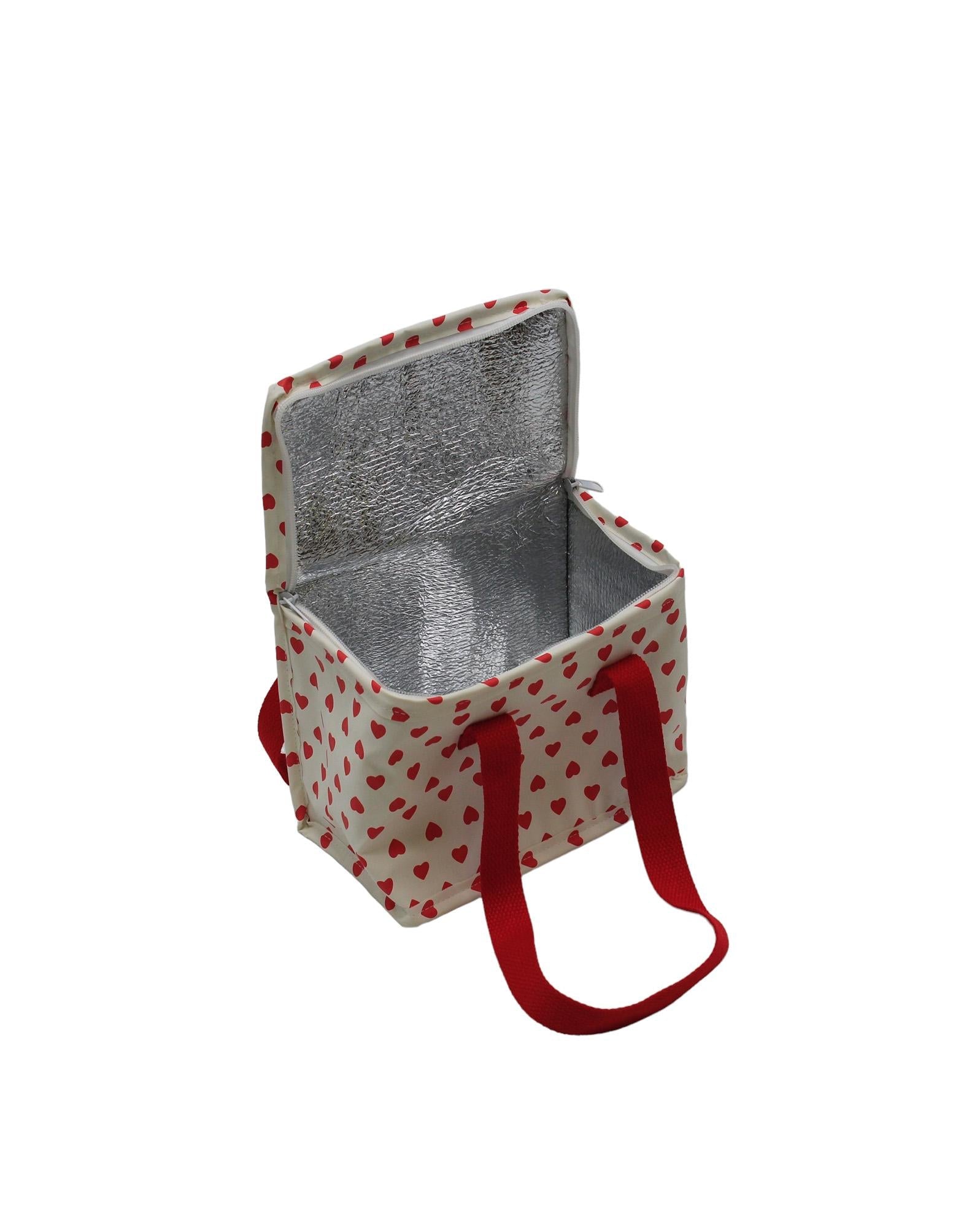 Sac repas cœur rouge