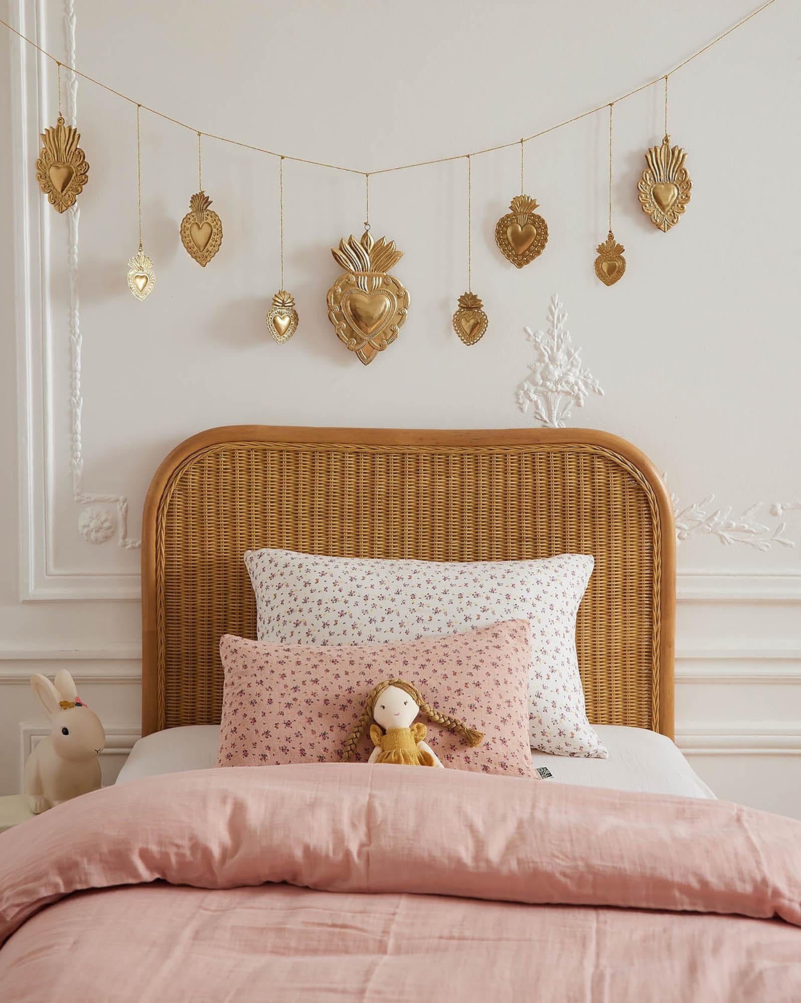 Tête de lit Bohème en rotin tressé 90cm
