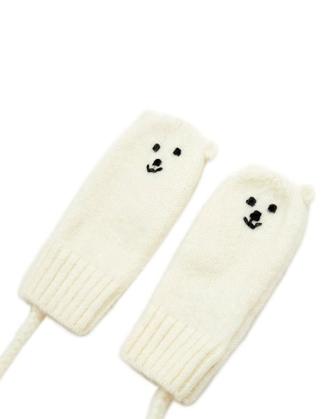 Mitten - Teddy beige Bébé en maille - Image principale