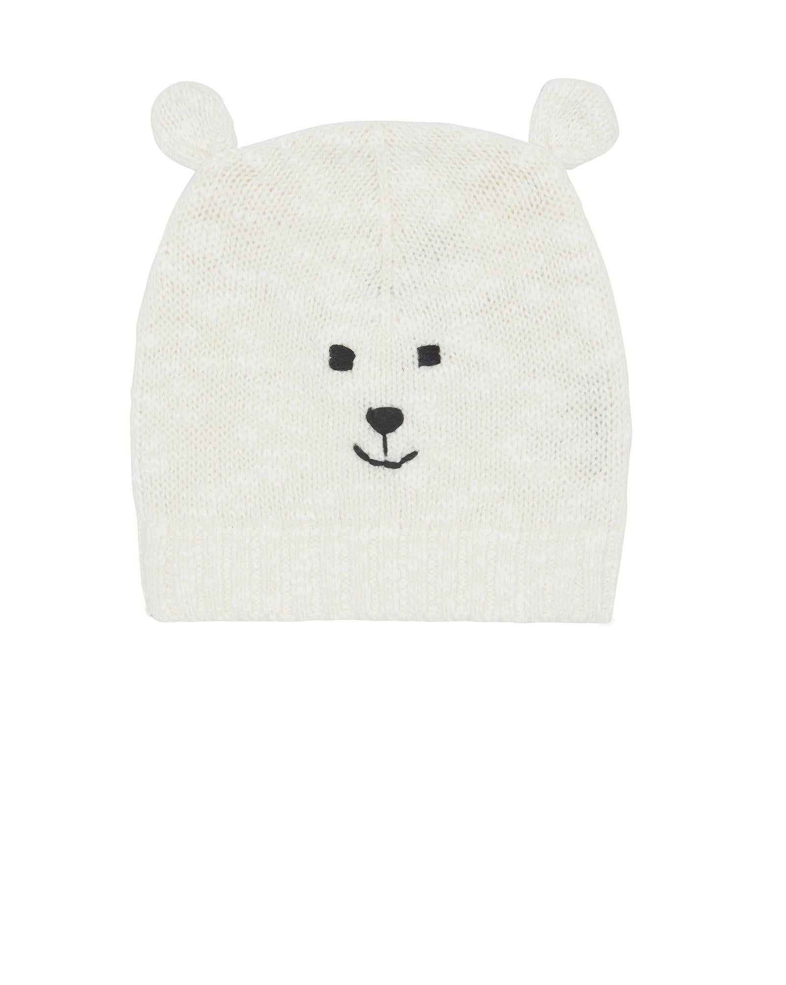 Bonnet Teddy beige Bébé en maille