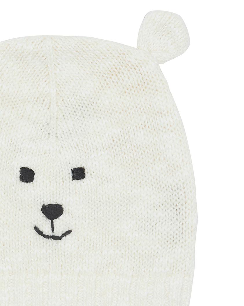 Bonnet Teddy beige Bébé en maille