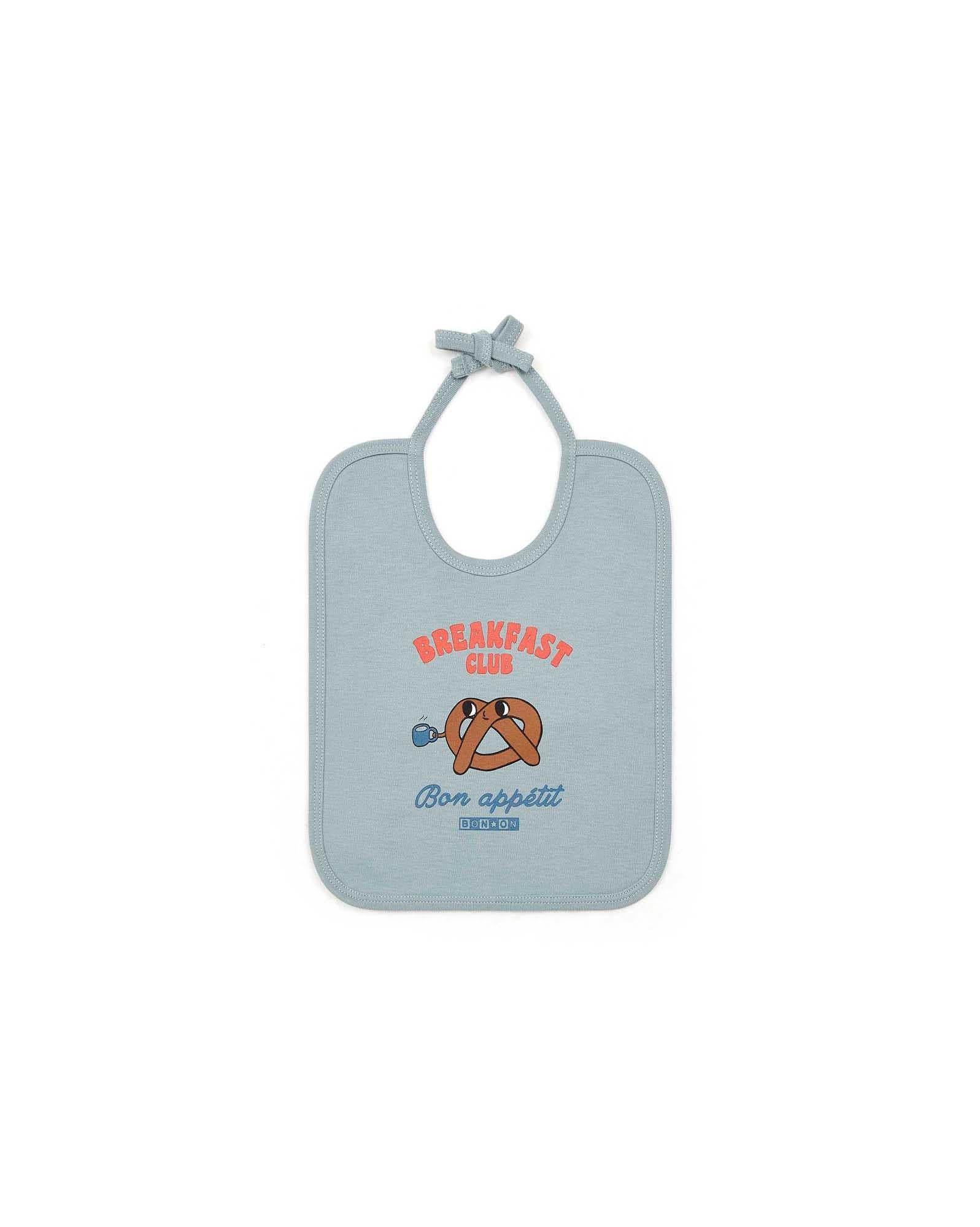 Bavoir bleu Bébé coton biologique