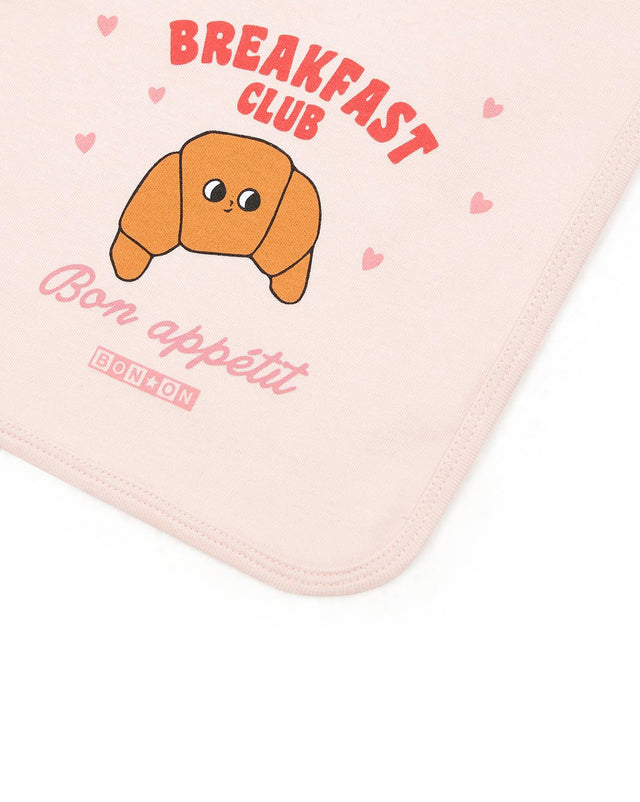 Bavoir - Rose Bébé coton biologique - Image alternative