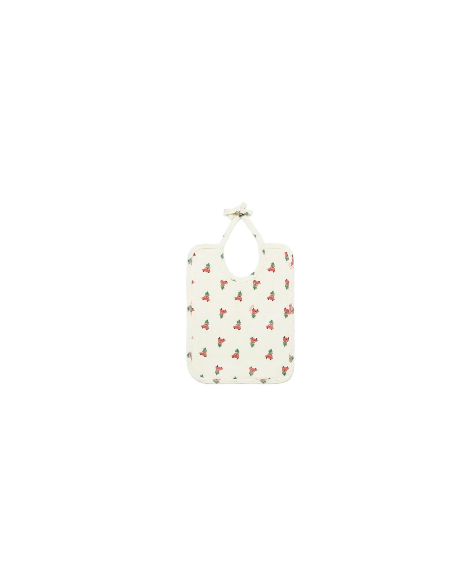 Bavoir rouge Bébé coton biologique