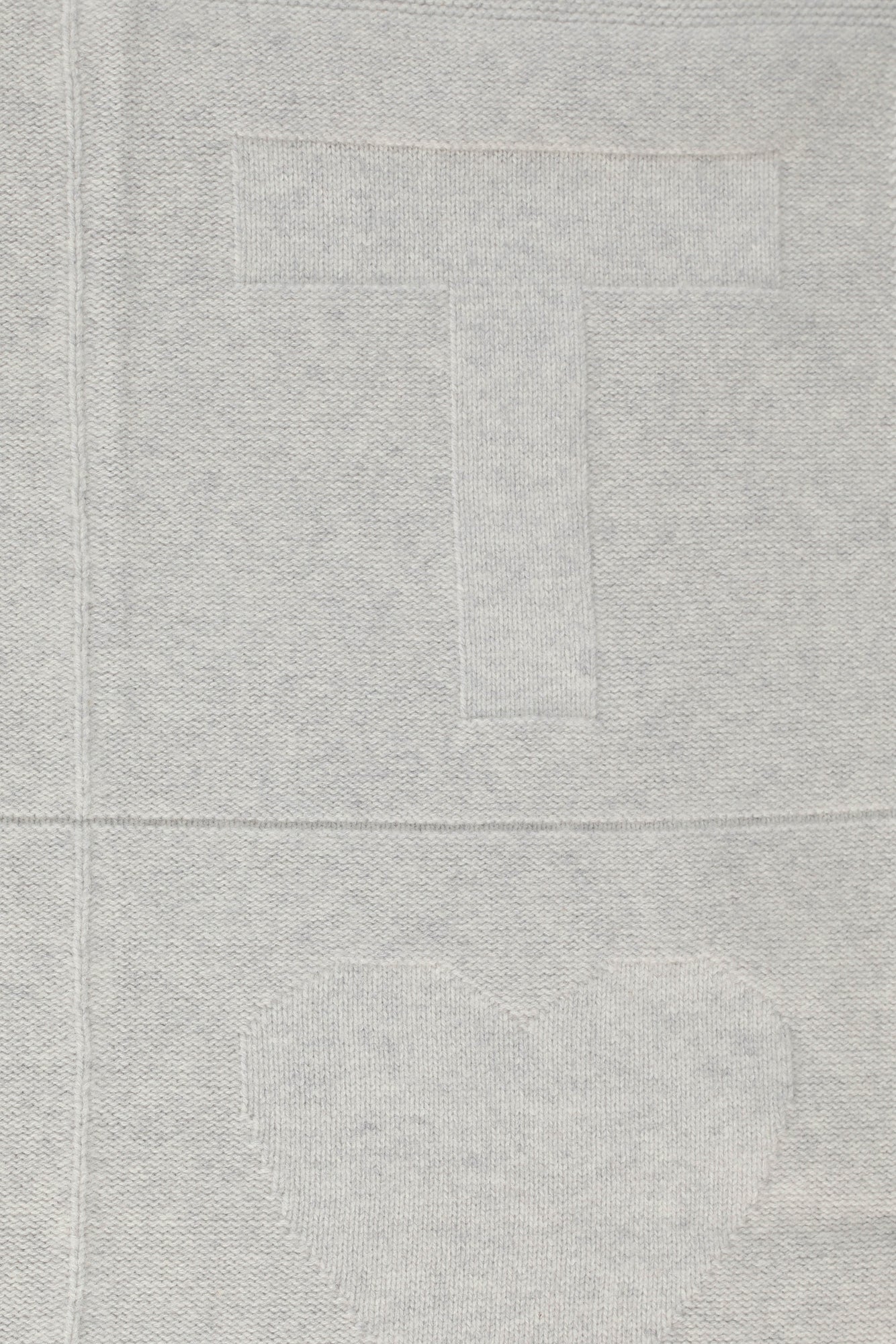 Couverture - patch grise Bébé maille