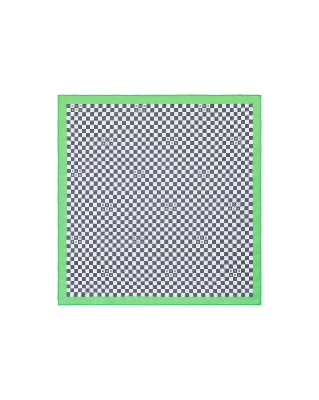Foulard - bleu Damier - Image principale