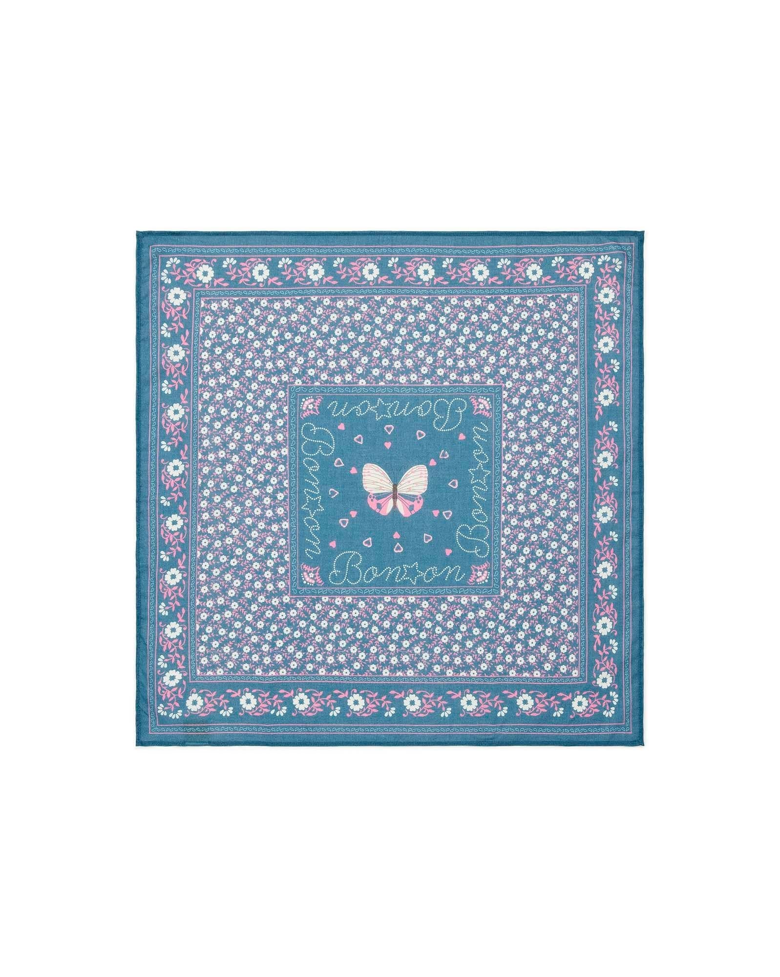 Foulard Foulfleur bleu