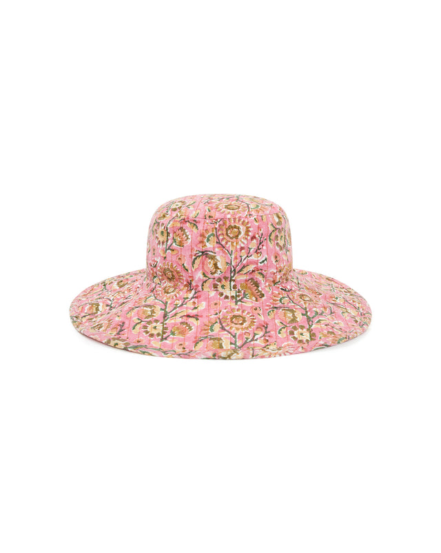 Chapeau - Etretat rose voile de coton - Image alternative