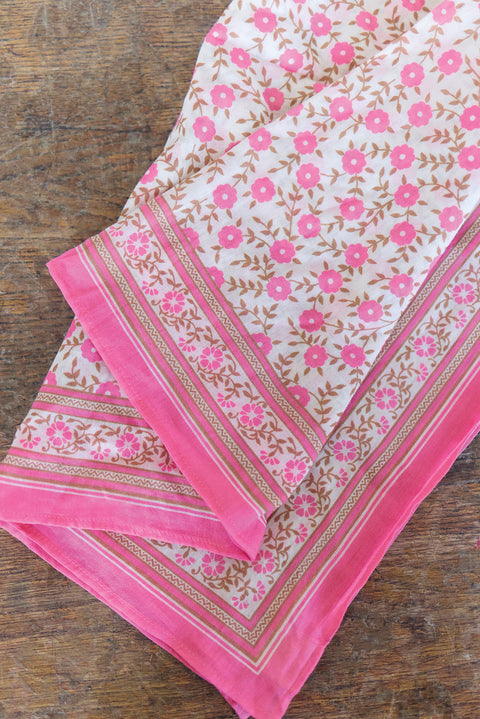 Foulard - Foulfleur Rose fleuri 50cm - Image principale