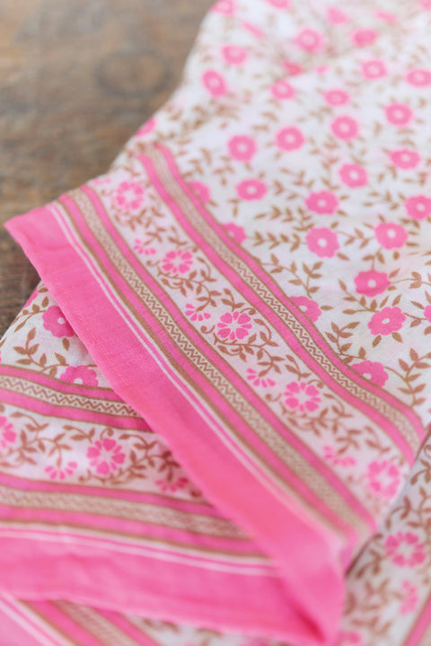 Foulard - Foulfleur Rose fleuri 50cm - Image principale