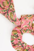 Chouchou - long rose voile de coton lurex