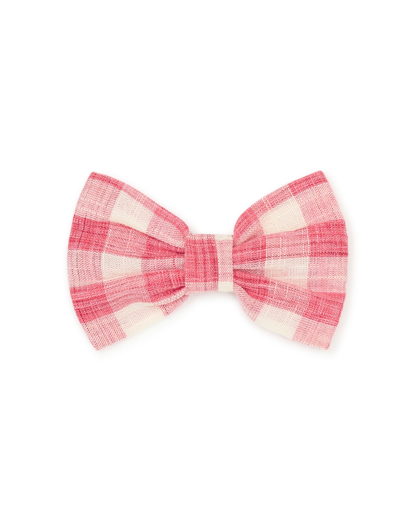 Hair slide  - Red Cotton and Lyocell